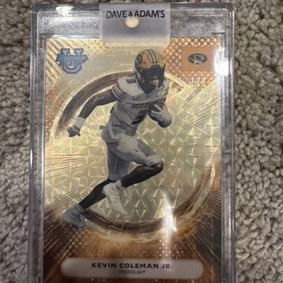 2025 Bowman U Best Chrome Kevin Coleman Jr. 74 Missouri Superfractor 1/1
