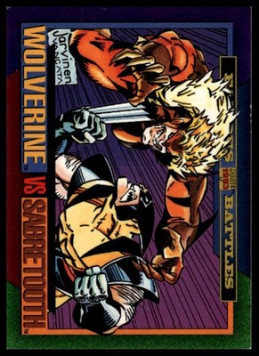 1993 SkyBox Marvel Universe #149 Wolverine / Sabretooth
