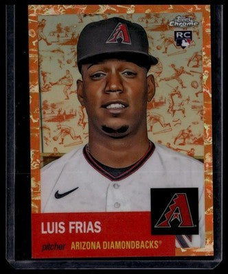 2022 Topps Chrome #116 Luis Frias Toile Cream/Fuchsia Atomic Refractor #/25