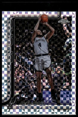 2025-26 Topps Chrome Update #30 De’Aaron Fox X-Fractor