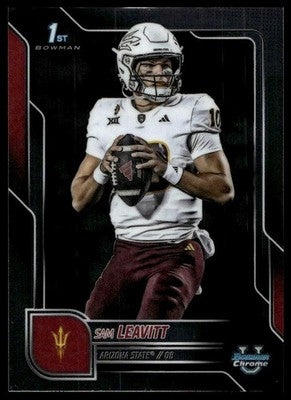 2025 Bowman University Chrome #195 Sam Leavitt