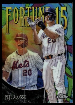 2025 Topps Chrome Update #F15-9 Pete Alonso Fortune 15