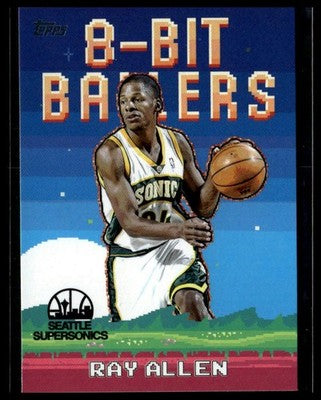 2025-26 Topps #8B-28 Ray Allen 8-Bit Ballers