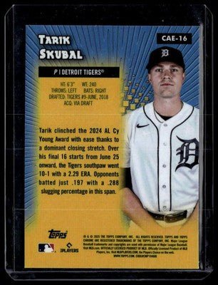 2025 Topps Chrome #CAE-16 Tarik Skubal Chrome All-Etch