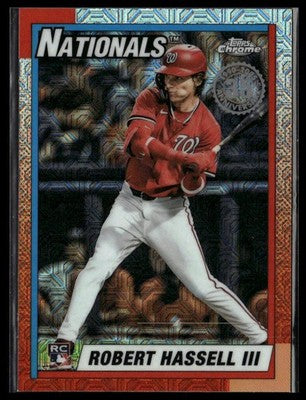 2025 Topps Update #U90C-28 Robert Hassell III 1990 Topps Baseball 35th Chrome