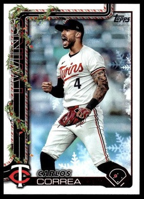 2025 Topps Holiday #H175 Carlos Correa