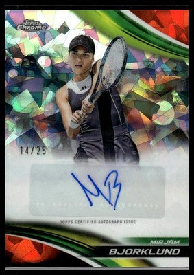 2025 Topps Chrome Sapphire #CA-MBD Mirjam Bjorklund Sapphire Auto Orange #/25