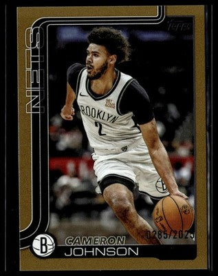 2025-26 Topps #13 Cameron Johnson Gold #/2025