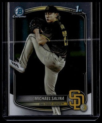 2025 Bowman Draft #BDC-76 Michael Salina Chrome