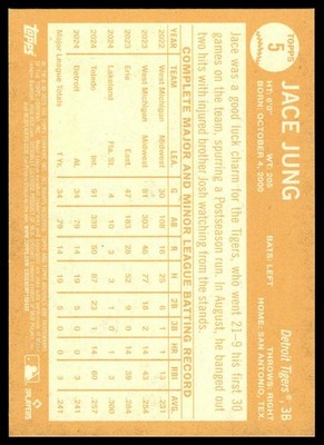 2025 Topps Archives #5 Jace Jung