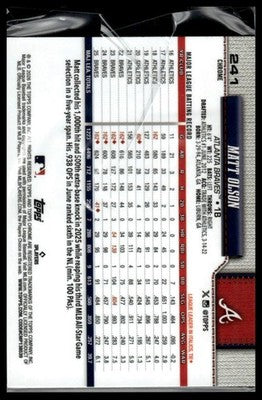 2026 Topps Chrome #241 Matt Olson