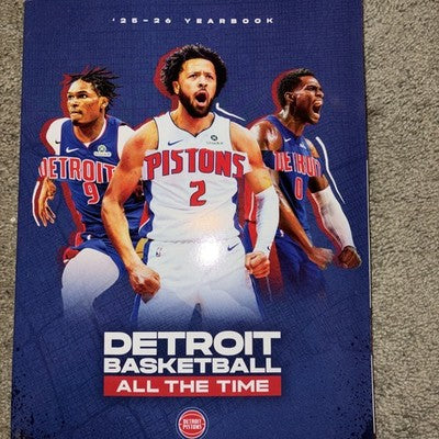 2025-2026 Detroit Pistons Official Yearbook NBA