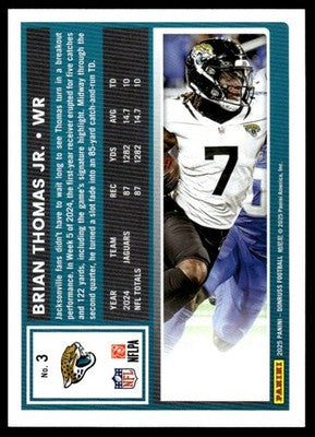 2025 Donruss #3 Brian Thomas Jr.