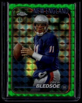 2024 Topps Chrome #122 Drew Bledsoe White Geometric Refractor #/99