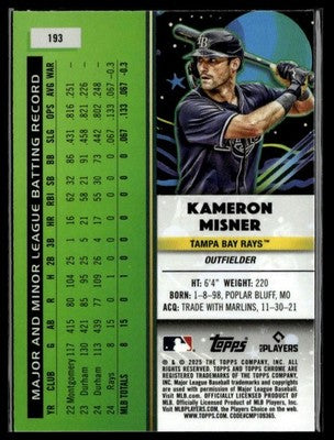 2025 Topps Chrome Cosmic #193 Kameron Misner