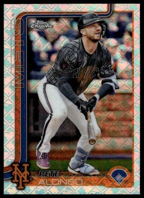 2025 Topps Chrome Logofractor Edition #136 Pete Alonso