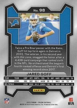 2023 Panini Prizm #98 Jared Goff