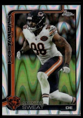 2025 Topps Chrome #56 Montez Sweat Ray Wave Refractor