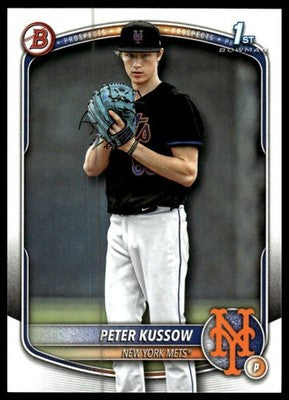 2025 Bowman Draft #BDC-179 Peter Kussow Chrome Sky Blue Refractor