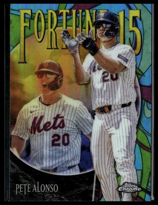 2025 Topps Chrome Update #F15-9 Pete Alonso Fortune 15