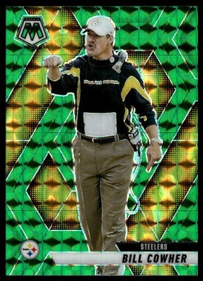 2025 Panini Mosaic #226 Bill Cowher Mosaic Green