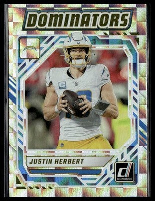 2025 Donruss #DOM-JHT Justin Herbert Dominators