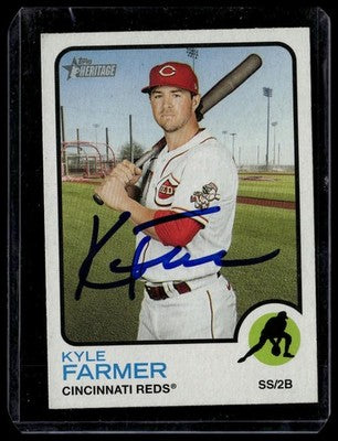 2022 Topps Heritage #107 Kyle Farmer Auto