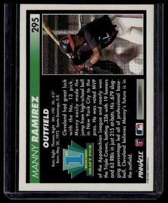 1992 Pinnacle #295 Manny Ramirez