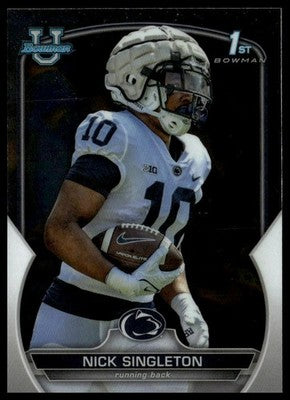 2022 Bowman University Chrome 1st Bowman Refractor #87 Nick Singleton