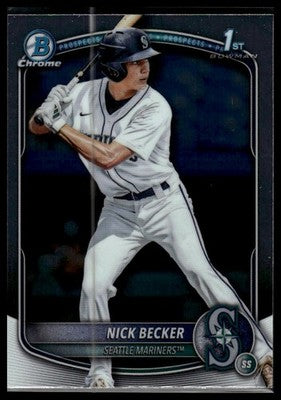 2025 Bowman Draft #BDC-100 Nick Becker Chrome