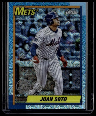 2025 Topps Update #U90C-7 Juan Soto 1990 Topps Baseball Chrome Silver Pack