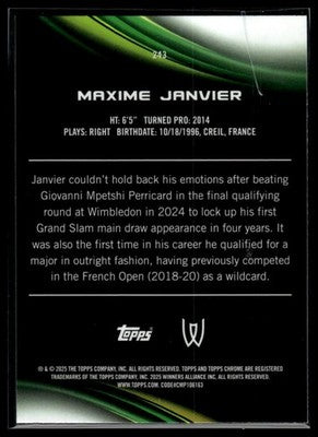 2025 Topps Chrome #243 Maxime Janvier