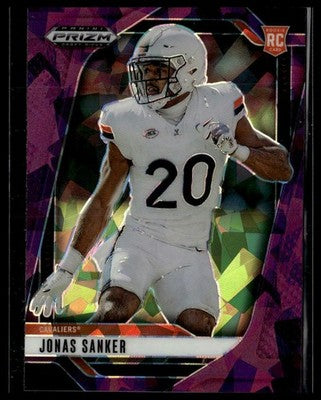2025 Panini Prizm Draft Picks #142 Jonas Sanker Prizms Purple Ice #/199