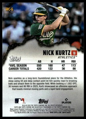 2026 Topps Chrome #WC-6 Nick Kurtz Wrecking Crew