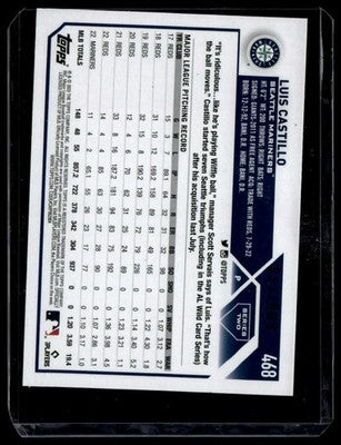2023 Topps #468 Luis Castillo Gold Star