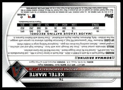 2025 Bowman #76 Ketel Marte