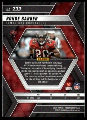 2025 Panini Mosaic #233 Ronde Barber