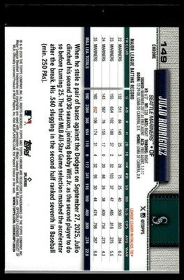 2026 Topps Chrome #149 Julio Rodríguez