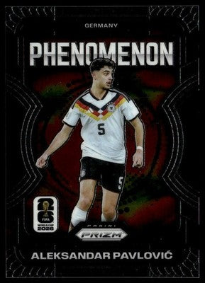 2026 Panini Prizm FIFA World Cup #25 Aleksandar Pavlovic Phenomenon Silver