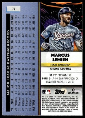 2025 Topps Chrome Cosmic #70 Marcus Semien