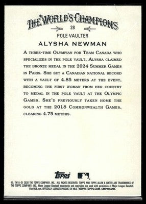 2026 Topps Allen & Ginter #28 Alysha Newman
