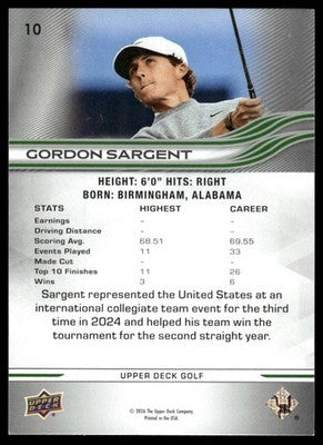 2026 Upper Deck #10 Gordon Sargent