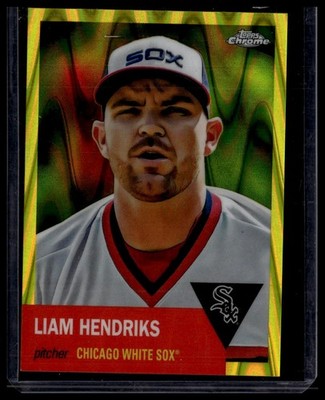 2022 Topps Chrome #261 Liam Hendriks Yellow Atomic Refractor #/250