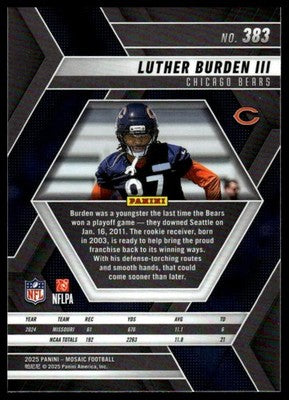 2025 Panini Mosaic #383 Luther Burden III