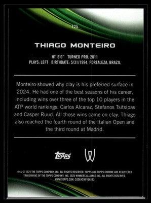 2025 Topps Chrome #125 Thiago Monteiro