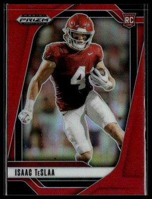 2025 Panini Prizm Draft Picks #129 Isaac TeSlaa Prizms Red #/399