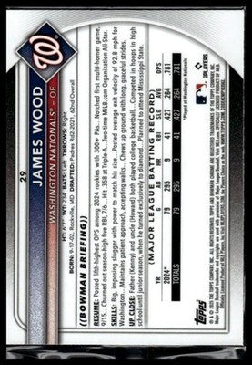 2025 Bowman Chrome James Wood Mega Refractor