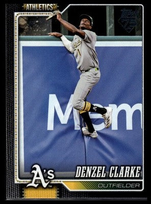 2026 Topps #375 Denzel Clarke Black Border #/75