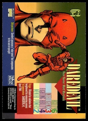 1993 SkyBox Marvel Universe #63 Daredevil