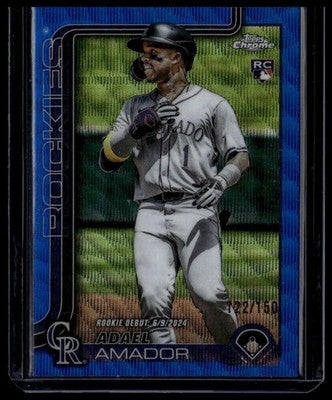 2025 Topps Chrome Update #USC143 Adael Amador Blue Refractors #/150